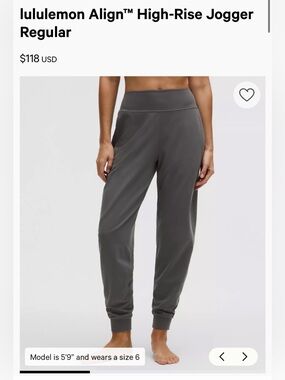 BUNDLE  Lulu lemon align joggers gray (size 6) and red (size 4)